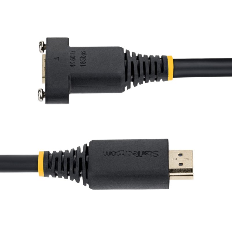 StarTech.com 1m (3ft) Panel Mount HDMI Cable, High Speed HDMI Panel Mount Extension Cable, 4K 60Hz/1440p 144Hz, HDMI