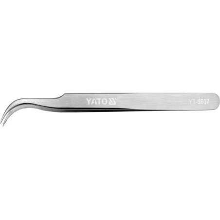Yato YT-6907 Curved Anti-Magnetic Tweezers 115mm Black