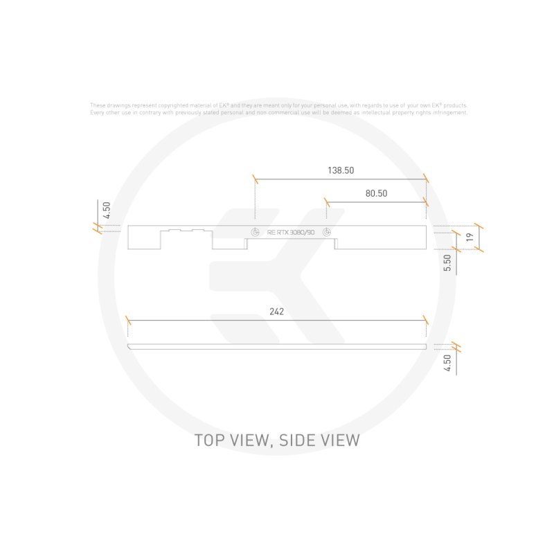 EK Water Blocks EK-Quantum Vector² FTW3 RTX 3080/90 ABP Side Cover - silber