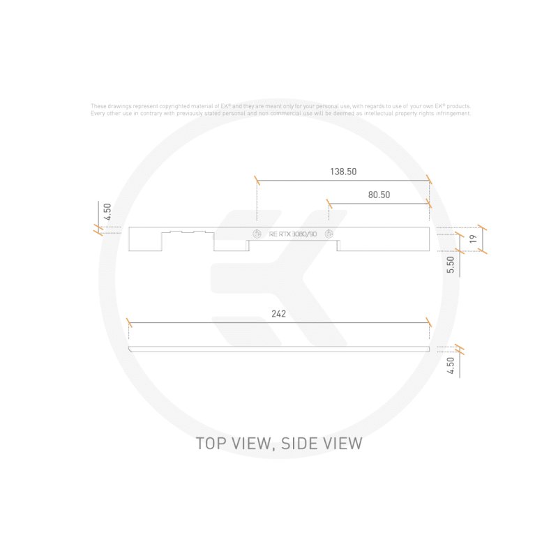 EK Water Blocks EK-Quantum Vector² FTW3 RTX 3080/90 ABP Side Cover - Nickel