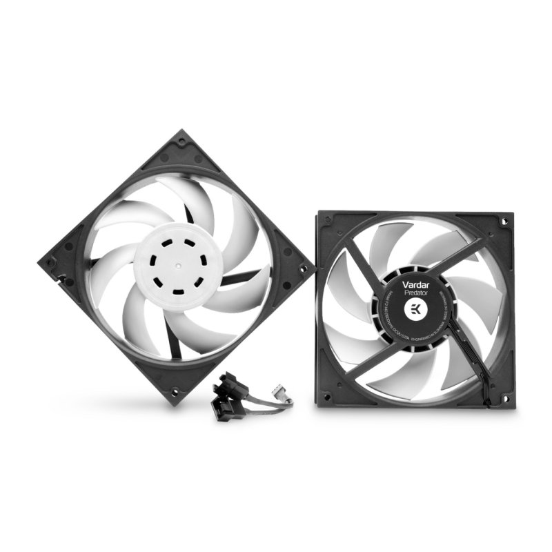 EK Water Blocks EK-Vardar F2-140 Grau BB (400-1600rpm) - Doppelset