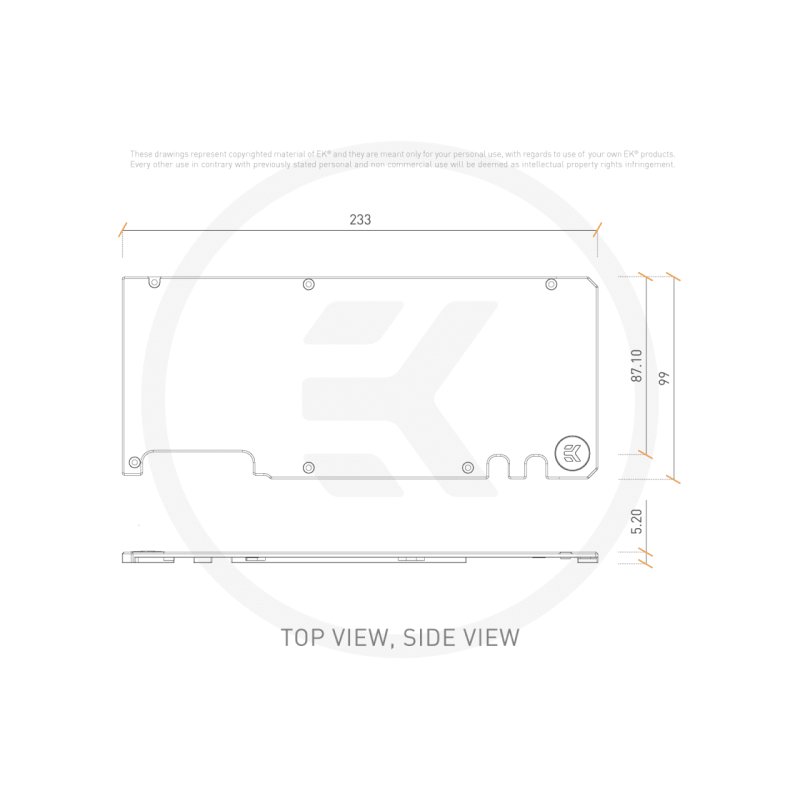 EK Water Blocks EK-Quantum Vector Trinity RTX 3080/3090 Backplate - schwarz