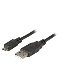 EFB Elektronik K5228SW.0,5V2 USB cable USB 2.0 0.5 m USB A Micro-USB B 0.48 Gbit/s Black