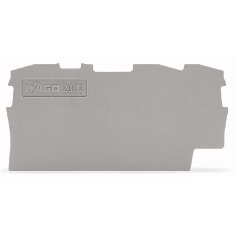WAGO 2002-1391 Abschluss-und Zwischenplatte,0,8 mm dick,grau