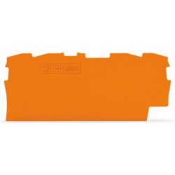 WAGO 2002-1492 Abschluss-und Zwischenplatte,0,8 mm dick,orange