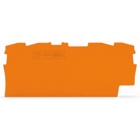 WAGO 2002-1492 Abschluss-und Zwischenplatte,0,8 mm dick,orange
