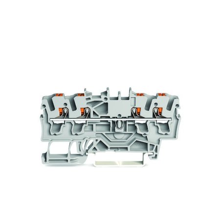 Wago 2202-1401 terminal block 4 Grey