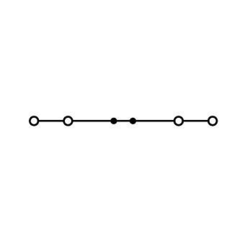 Wago 2202-1401 bornier 4 Gris