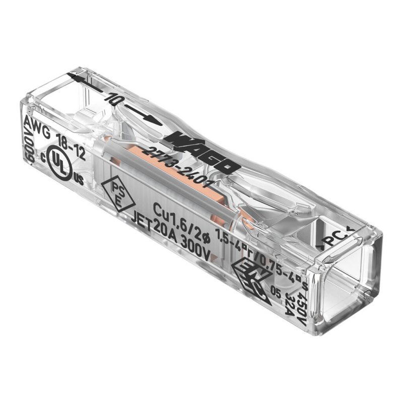 Wago 2773-2401 bornier Transparent