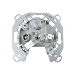 Televes SE 33TWIN-ST Sat TWIN Stichdose 3-Loch mit DC Durchlaß