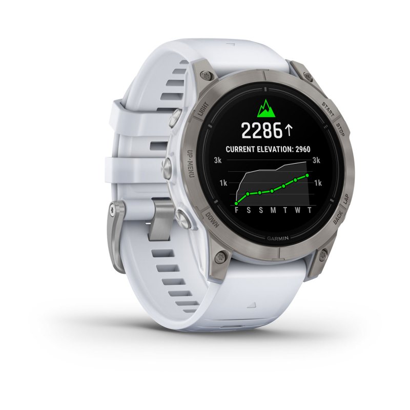 Garmin epix Pro (Gen 2) 3.3 cm (1.3") AMOLED 47 mm Digital 416 x 416 pixels Touchscreen Titanium Wi-Fi GPS (satellite)