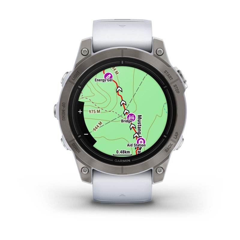 Garmin epix Pro (Gen 2) 3,3 cm (1.3") AMOLED 47 mm Numérique 416 x 416 pixels Écran tactile Titane Wifi GPS