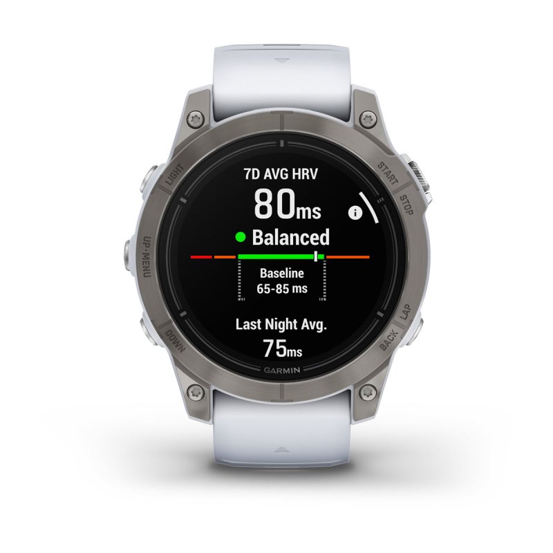 Garmin epix Pro (Gen 2) 3.3 cm (1.3") AMOLED 47 mm Digital 416 x 416 pixels Touchscreen Titanium Wi-Fi GPS (satellite)