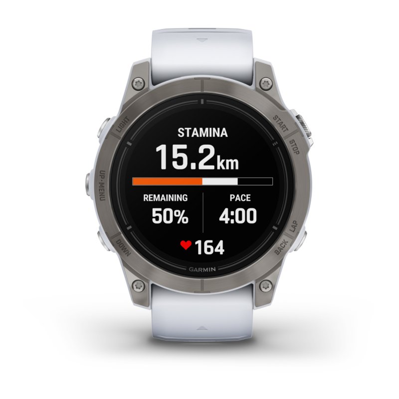 Garmin epix Pro (Gen 2) 3.3 cm (1.3") AMOLED 47 mm Digital 416 x 416 pixels Touchscreen Titanium Wi-Fi GPS (satellite)