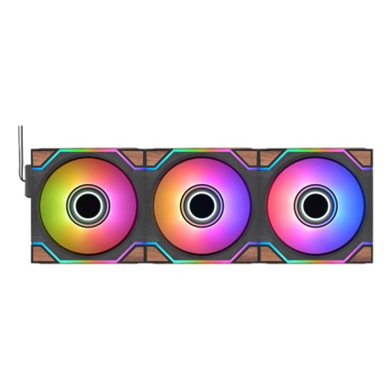 Thermaltake SWAFAN 120 EX INFINITY Computer case Fan 12 cm Wood, Black 3 pc(s)