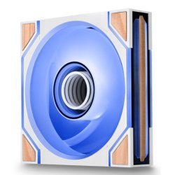 SWAFAN 120 EX INFINITY ARGB Sync PC Cooling Fan Wood Edition (weiß, 3er-Pack, 120 mm, 124 mm)