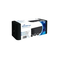 MediaRange Cable tidy box, small-sized, 233x118x114mm, black