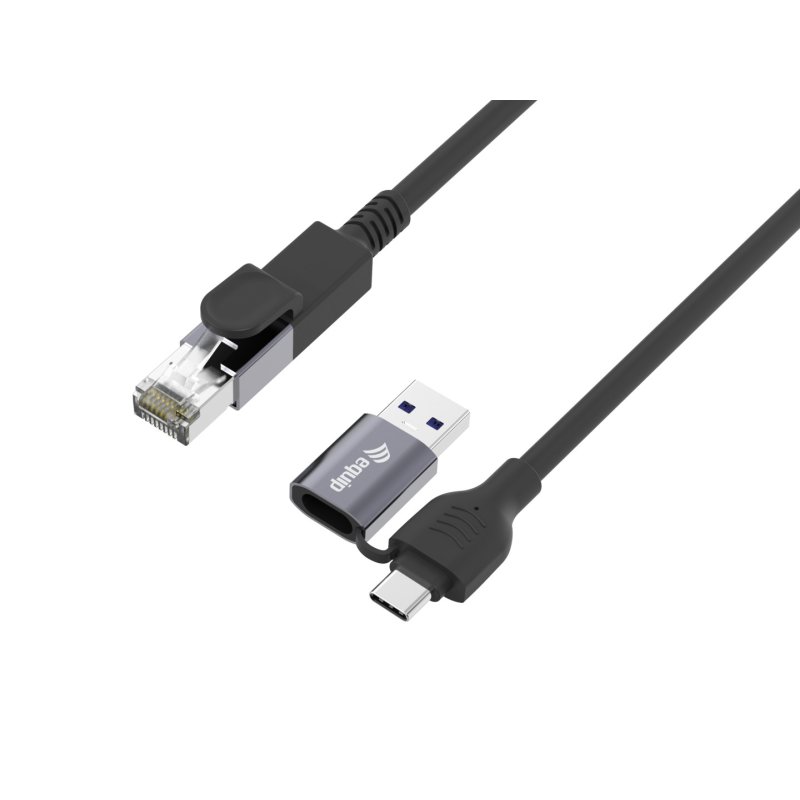 Equip Adapter GigaBit USB-C A-RJ45 St/St 1.00m schwarz