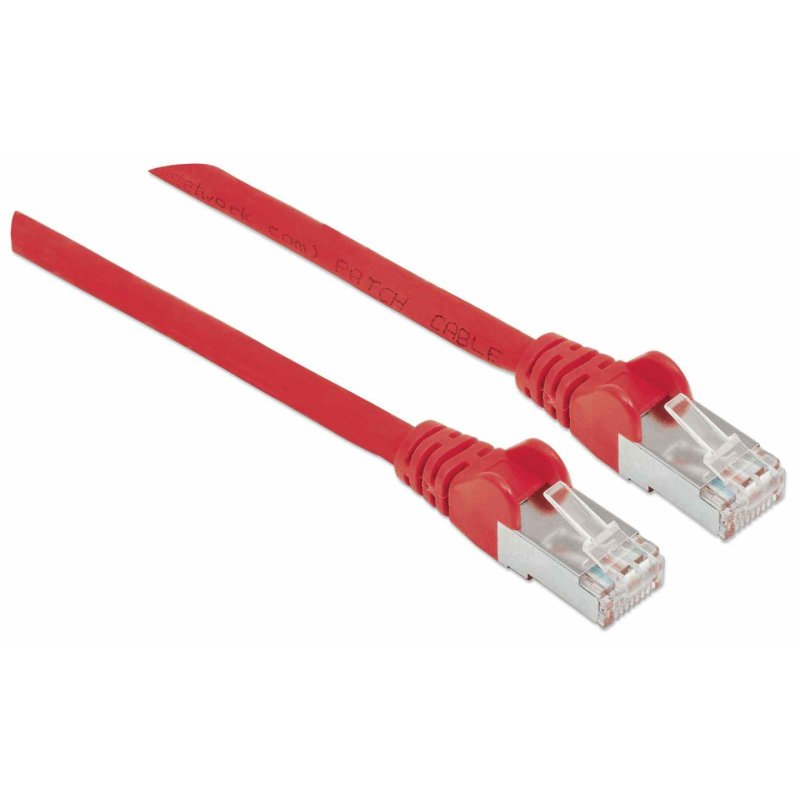 Patchkabel Cat6a-Stecker/Cat7-Rohkabel 1m rot