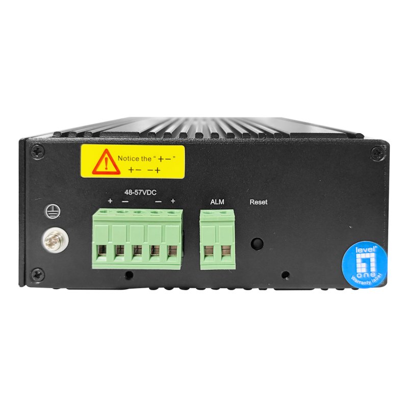 LevelOne IGP-1091 10-Port L3 Managed 2.5 Gigabit PoE Industrial Switch, 2 x 1G/10G SFP Uplinks, 8-Port PoE Outputs,
