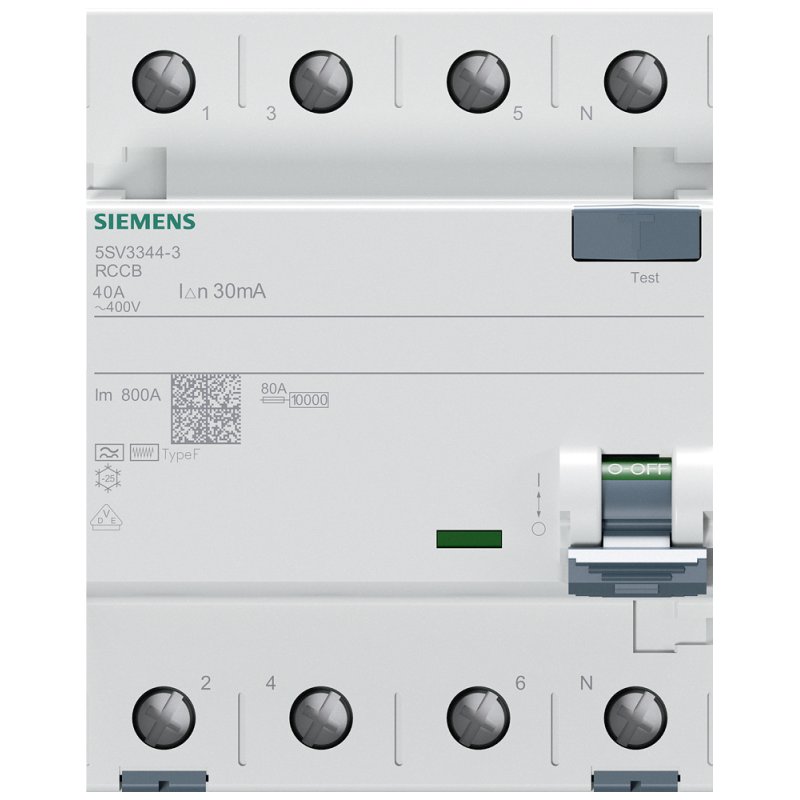 Siemens 5SV3344-3 circuit breaker 4P