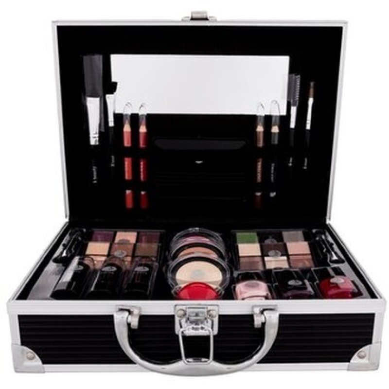 2K All About Beauty Train Case Black 60.2g