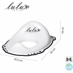 Pad with Antislip Rubber Lulu Design White with Black Antislip Rubbers