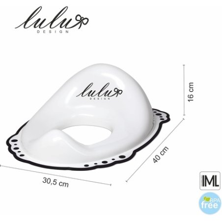 Pad with Antislip Rubber Lulu Design White with Black Antislip Rubbers