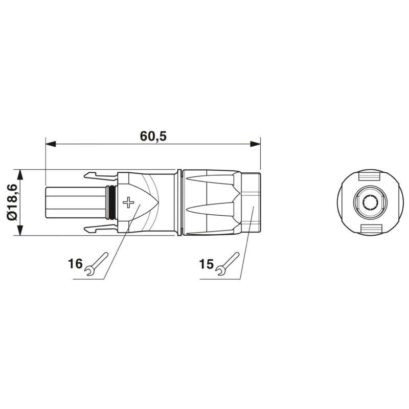 PHO PV-C3F-S 2,5-6 ( ) Steckverbinder Sunclix