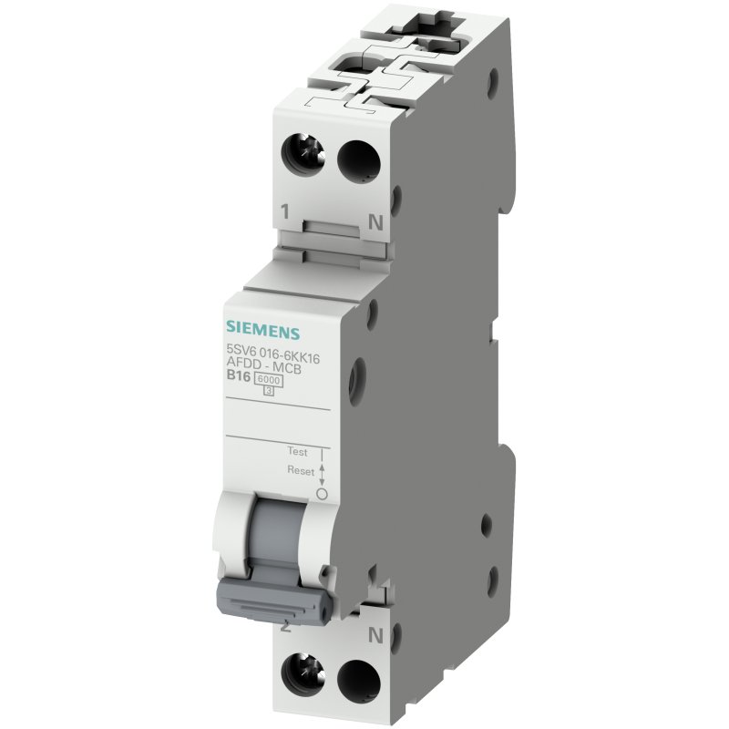 Siemens AFDD-MCB B16 2pol 5SV6016-6KK16 230V 1TE Brandschutzschalter