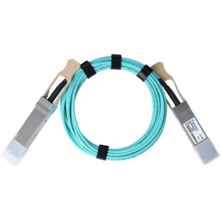 BlueOptics 100FRRA0100-BO câble InfiniBand et à fibres optiques 10 m QSFP28 AOC Bleu, Acier inoxydable