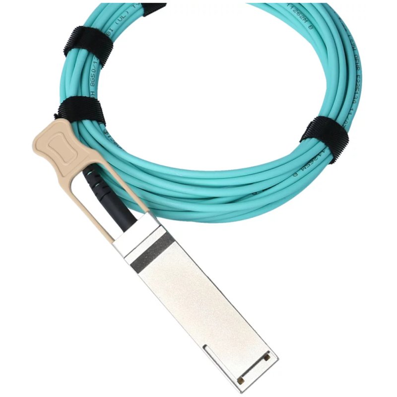 BlueOptics 100FRRA0100-BO câble InfiniBand et à fibres optiques 10 m QSFP28 AOC Bleu, Acier inoxydable