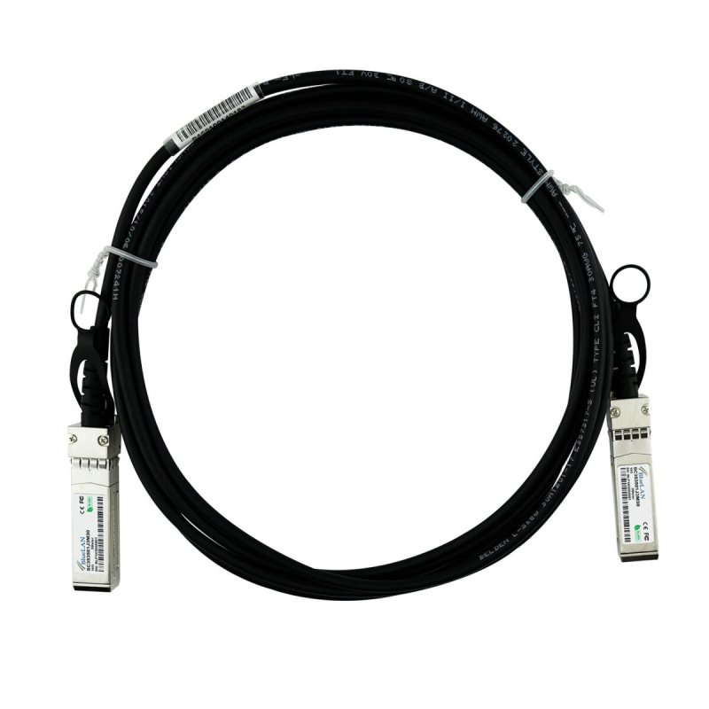 BlueOptics 487655-B21-BL InfiniBand/fibre optic cable 3 m SFP Black, Nickel