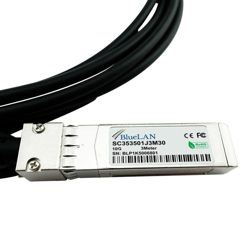 BlueOptics 487655-B21-BL câble InfiniBand et à fibres optiques 3 m SFP Noir, Nickel