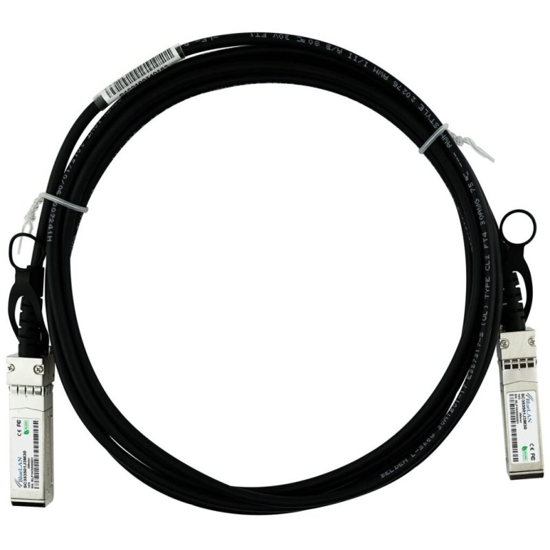 BlueOptics SFP-H10GB-CU1M InfiniBand/fibre optic cable 1 m SFP Black