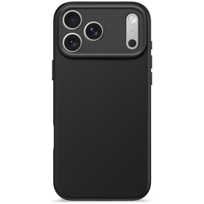 Decoded Silicone Backcover Apple iPhone 17 Pro Max Phantom Black coque de protection pour téléphones portables 17,5