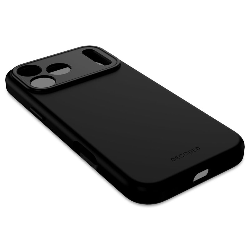Decoded Silicone Backcover Apple iPhone 17 Pro Max Phantom Black coque de protection pour téléphones portables 17,5