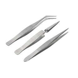 REVELL - Set de pincettes - Droit / Courbé / Fermeture automatique