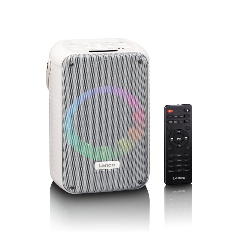 Lenco BTC-060WH loudspeaker White Wired & Wireless 20 W