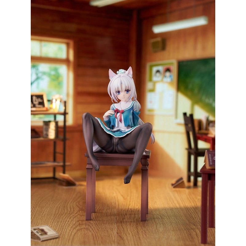 Senren*Banka PVC Figure 1/7 Yoshino Asatake Animal Ears School Uniform Ver. 21 cm