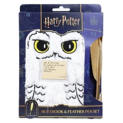 Harry Potter Plush Notebook Set with Pen Hedwig Magical Locations