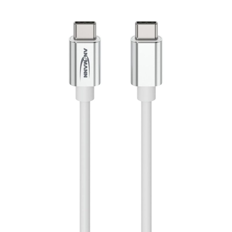 Ansmann 1700-0213 USB cable USB 2.0 1.2 m USB C 0.48 Gbit/s 60 W White