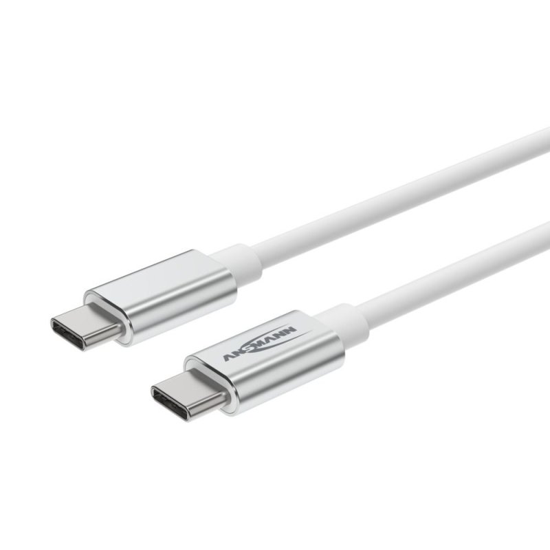 Ansmann 1700-0213 USB cable USB 2.0 1.2 m USB C 0.48 Gbit/s 60 W White