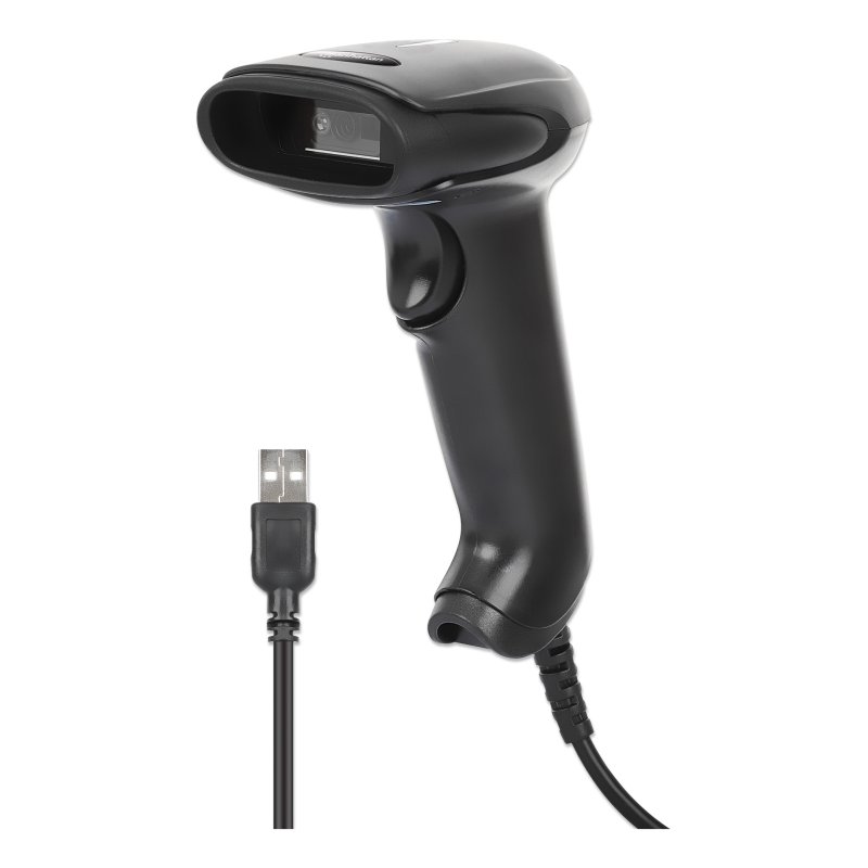 MANHATTAN 2D LED Barcodescanner 320mm 1,4m USB-Kabel schwarz