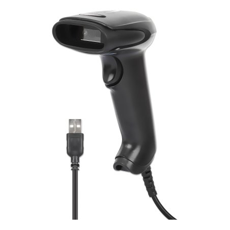 MANHATTAN 2D LED Barcodescanner 320mm 1,4m USB-Kabel schwarz