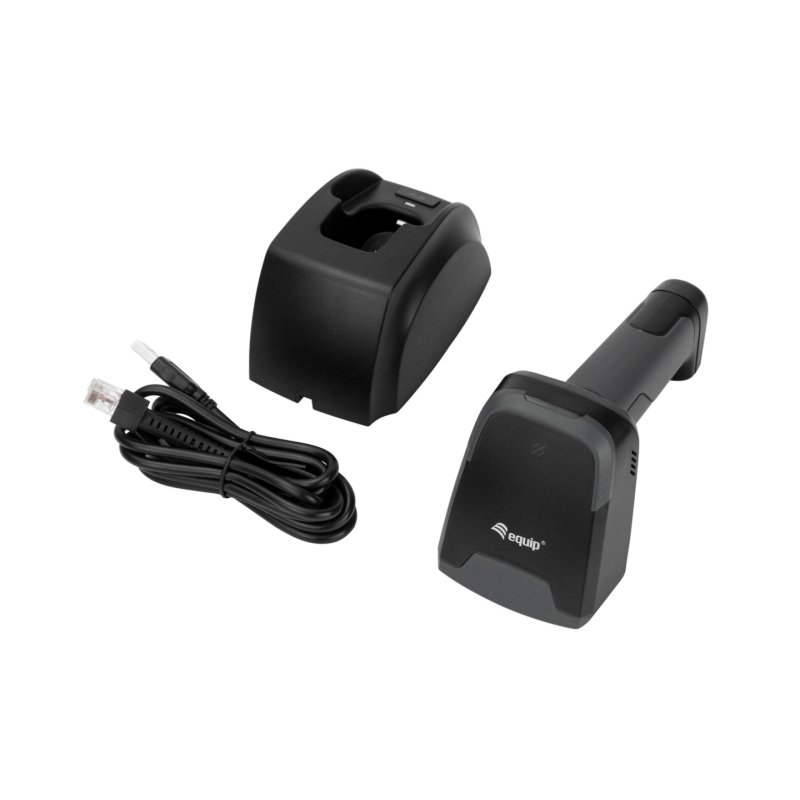 Equip 2D-Barcodescanner Laser Wireless/2.4GHz BT Hlt grau