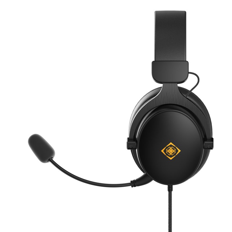 Deltaco Headset Gaming Proteinleder,3,5-mm-Anschluss schwarz