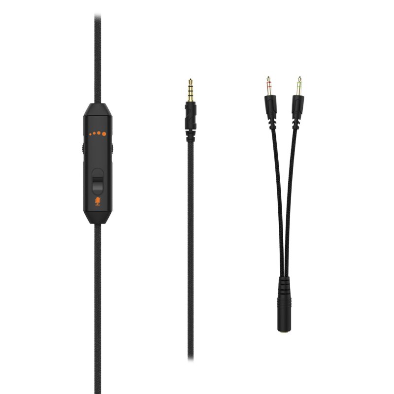 Deltaco Headset Gaming Proteinleder,3,5-mm-Anschluss schwarz