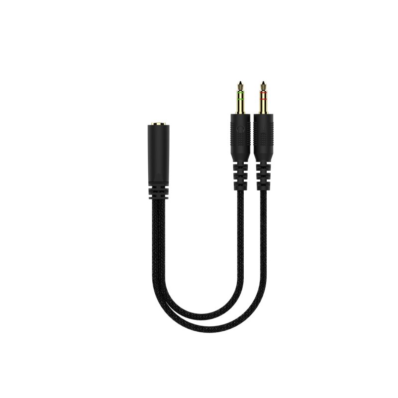Deltaco Headset Gaming Proteinleder,3,5-mm-Anschluss schwarz