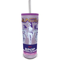 TUMBLER AVEC PAILLE INOX KPOP DH 770ML
